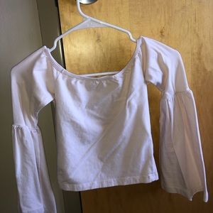Light pink off the shoulder top!